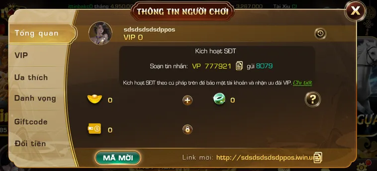 Kích hoạt bảo mật đa tầng an toàn cho người chơi.