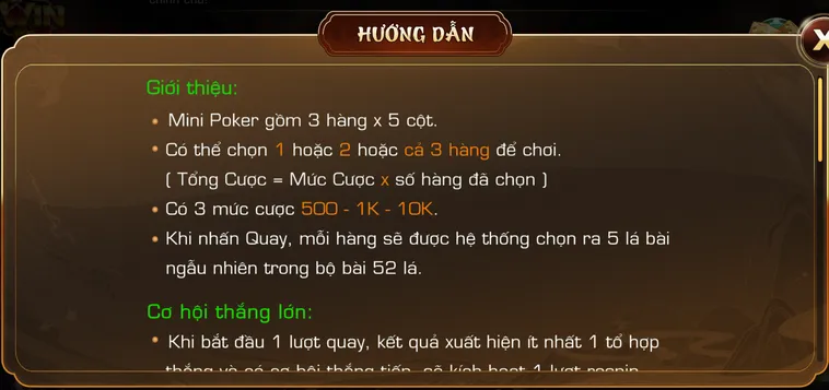 Mini Poker Tại iWin Club Đỉnh Cao Đấu Trí Với Những Giải Thưởng Siêu Khổng Lồ