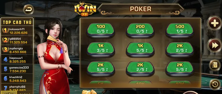 Chinh Phục Đỉnh Cao Game Bài Poker Tại iWin Club Uy Tín Hàng Đầu